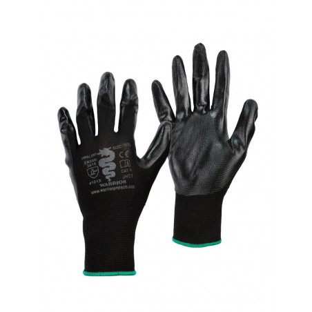 SIZE 10 (XL) NITRILE COATED MECHANICS GLOVES (12PR)