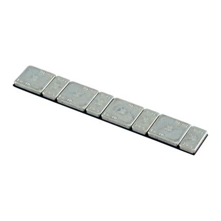 100 x 60g Strips of Adhesive Wheel Weights - Zinc Coated Steel