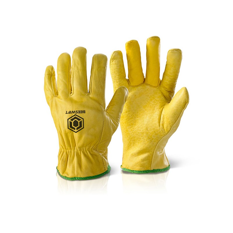 5 X SIZE 9 (L) LEATHER DRIVER/WORK GLOVES (H/D)