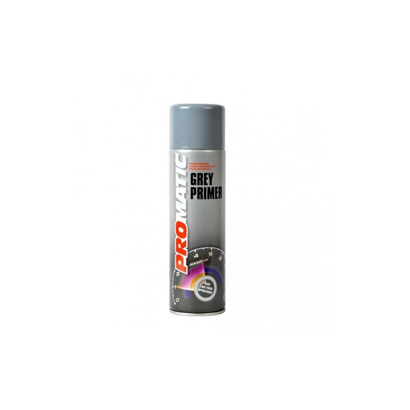 6 x Grey Primer Paint Aerosols (500ml)