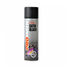 Satin Black Paint Aerosol (500ml)