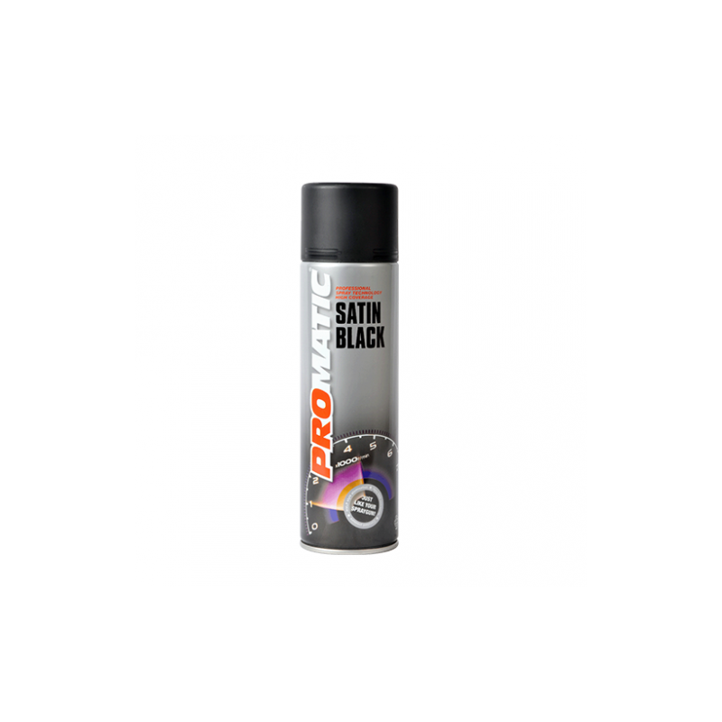 6 x Satin Black Paint Aerosols (500ml)