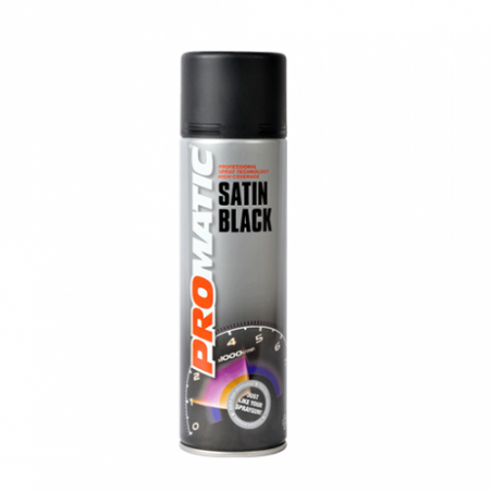 6 x Satin Black Paint Aerosols (500ml)