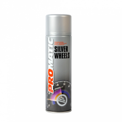 6 x Silver Wheel Paint Aerosols (500ml)