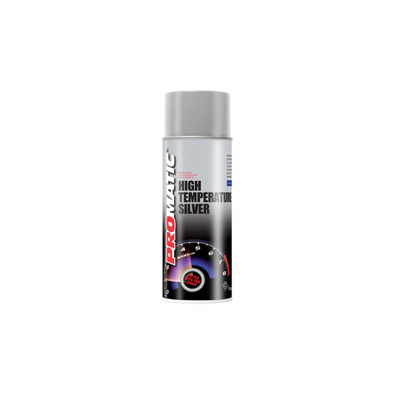 6 x Silver High Temp Paint Aerosol (400ml)