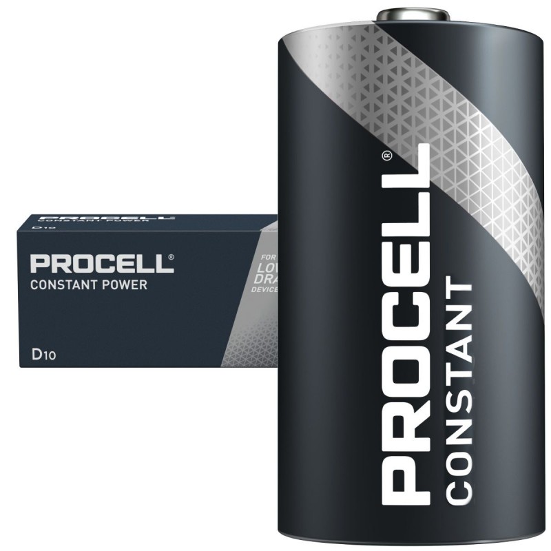10 X D Procell Constant Power Batteries