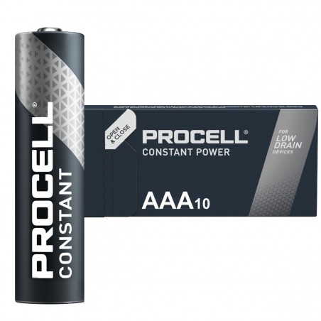 10 x AAA Procell Constant Power Batteries