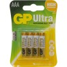 4 x AAA GP Ultra Alkaline Batteries