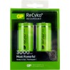 2 x C GP Recyko+ Rechargeable Batteries
