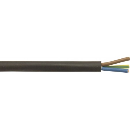 3 CORE RUBBER CABLE (BLACK) (3 X 1.5mm²)
