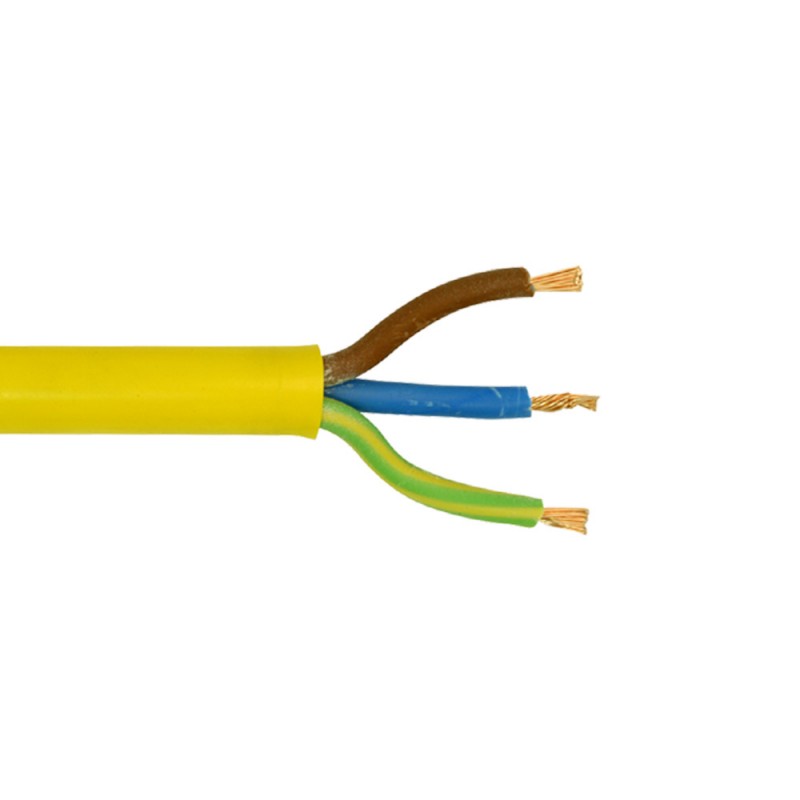 3 Core (3 X 1.5mm²) 110v Yellow Arctic Grade Cable