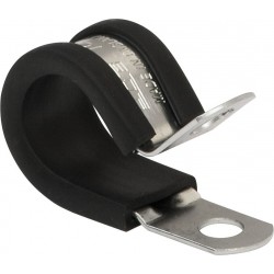 RUBBER LINED “P” CLIP (6mm) (JCS BRAND) (50)