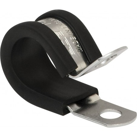 RUBBER LINED “P” CLIP (6mm) (JCS BRAND) (50)