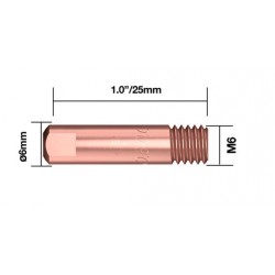 0.6mm MB15 BZL Mig Welding Contact Tips (6mm Thread)