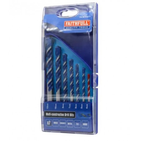 Multi Material Construction Drill Set (4 - 12mm) (7pc)