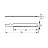 21TPI Bahco Jigsaw Blades For Metal (91-512-5P)