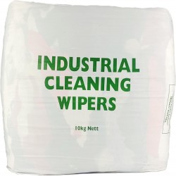 Industrial Cleaning Wipers - White Sheeting (10kg)