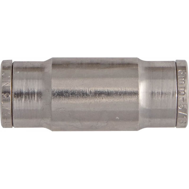 BRASS 'PUSH-FIT' COUPLINGS (STRAIGHT) (4mm) (5)