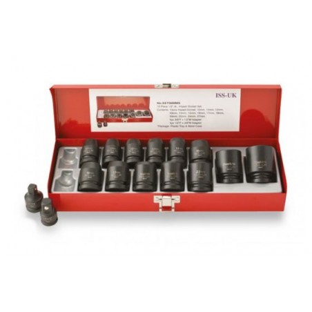 15pc 1/2" Drive ISS Regular Impact Socket Set