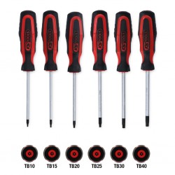 6pc Tamper Proof Torx KS Tools 'ERGOTORQUEplus' screwdriver set