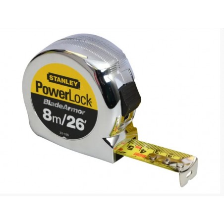 8m/26ft Stanley Powerlock BladeArmor Tape