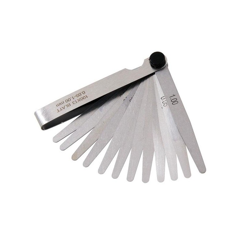 13 Blade Feeler Gauge (0.05 - 1.0mm)