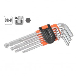 Metric Ball End Long Reach Hexagon Key Set