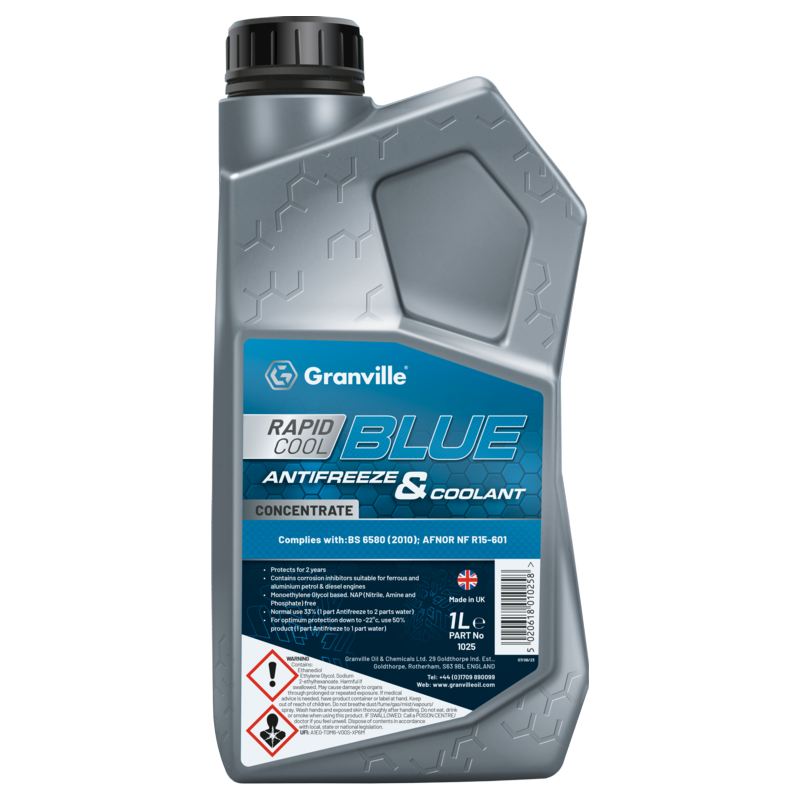 1ltr x Blue Antifreeze & Coolant