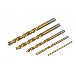5pc Left-Hand Spiral Drill Bit Set