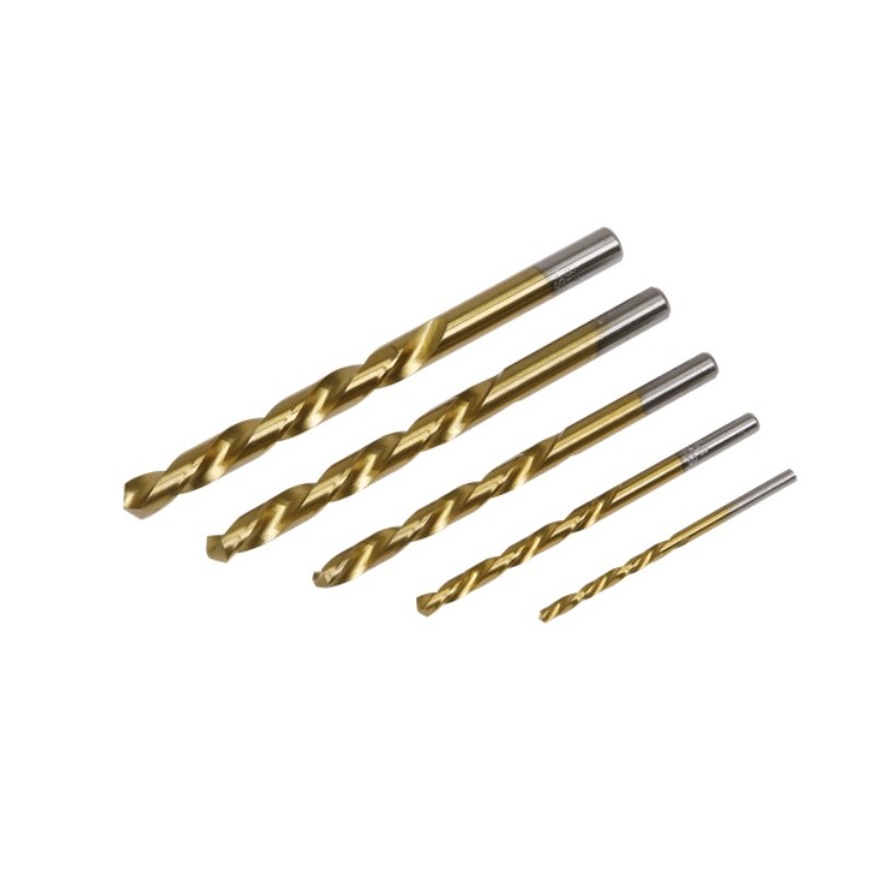 5pc Left-Hand Spiral Drill Bit Set