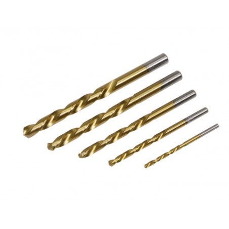 5pc Left-Hand Spiral Drill Bit Set