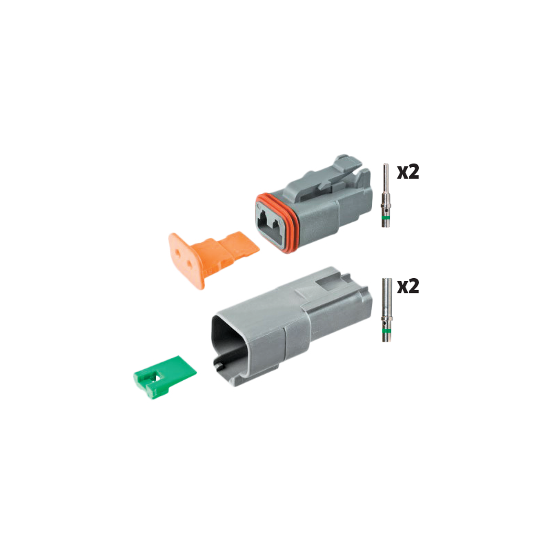 10 x 2-Way DT Connectors (Male & Female)