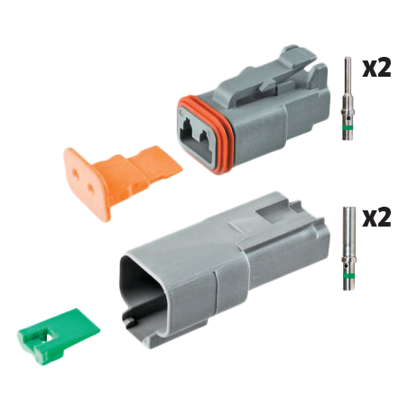 10 x 2-Way DT Connectors (Male & Female)