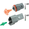 3-Way DT Connectors (Male & Female)