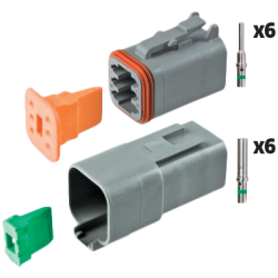 6-Way DT Connectors (Male & Female)