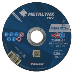 125 x 1.0mm Metalynx Pro Metal/Inox Cutting Discs (25)