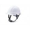 Safety Helmet Compete With 4 Point Chinstrap - White