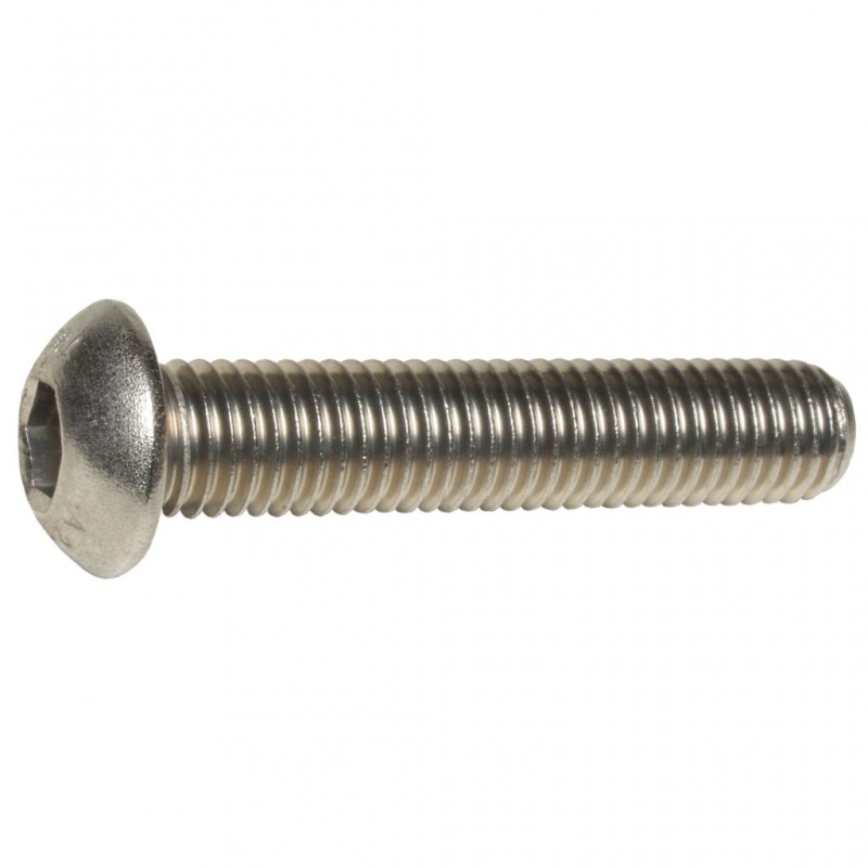 M8 x 20 A2 Stainless Dome Head Screws (ISO 7380)