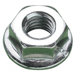 M10 A2 Stainless Serrated Flange Nuts (DIN 6923)